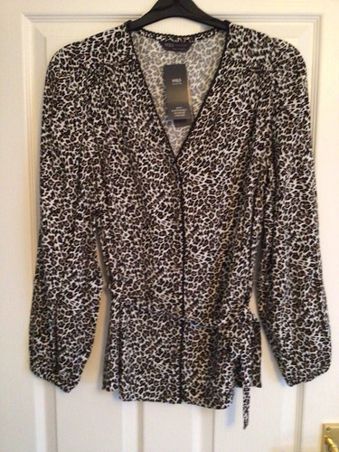 Leopard print button up - button,