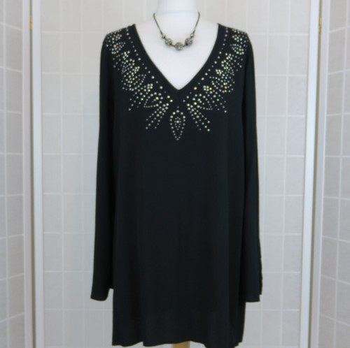 Tunic top 18 black - tunic, uk